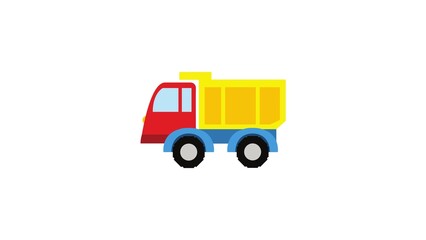 Heavy Duty Truck Illustration | Transportation Vehicle Design | Cargo Logistics Art