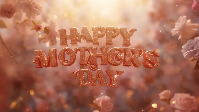 Celebrating Mothers Day With Floral Decorations and Warm Wishes