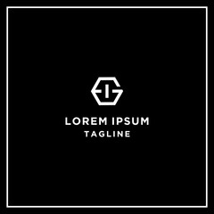 gi or ig hexagon logo