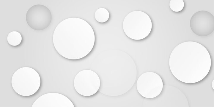 Abstract vector background with circles. white abstract background with realistic circles.  white circles of different sizes. Design for poster, brochure, flyer, banner template, book cover, wallpaper