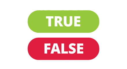 A visual representation of binary options true and false buttons displayed