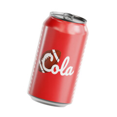 Soda Can with Football Design