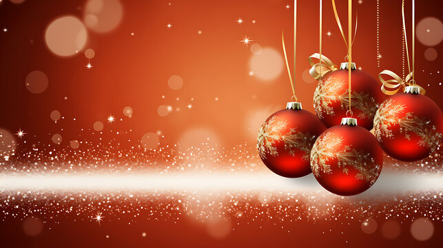 christmas background with balls, Fundo de bolas de natal fundos de natal HD 8K papel de parede Banco de Imagem Fotogr&aacute;fica

