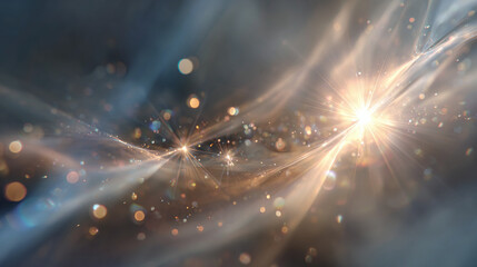 A mesmerizing display of cosmic energy and stellar lights in nebulous patterns