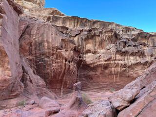 Rock formation at Wadi Rum, Jordan