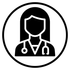 doctor glyph icon