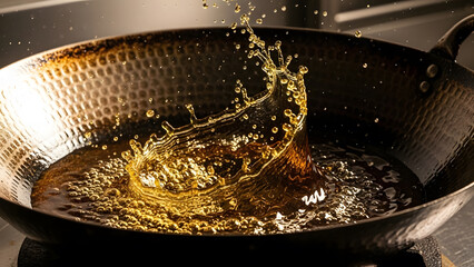 Peanut Oil Wave. Perfect for: Stir-fry ads, Asian grocery stores, recipe creators