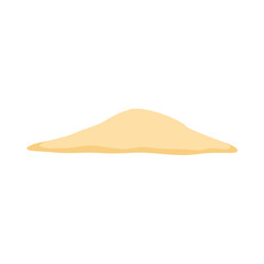Pile of beach sand vector illustration