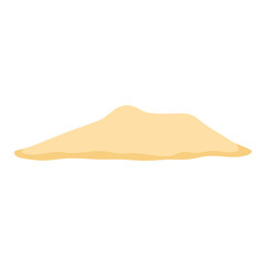 Pile of beach sand vector illustration