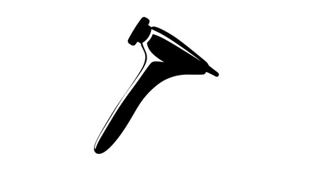 Silhouette of a Hammer Tool for Construction and Repair.