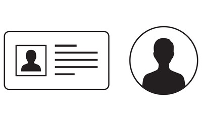 Professional Avatar & Blank Profile Icons | User ID, Login, and Verified Icon Set