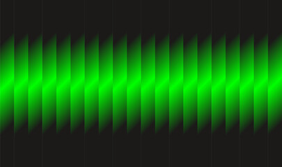 Futuristic black background with diagonal neon green gradient. Abstract jagged stripe design creates sharp, modern, high-tech glass effect.