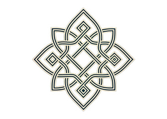 Isolated Abstract Geometric Line Design Element