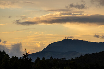 sunset in the mountains