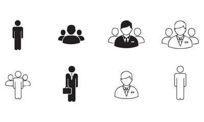 Business Profile, Team, and ID Card Icons | User Avatars & Verification Glyphs