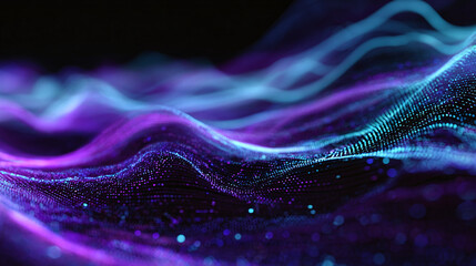 Abstract flowing lines in vibrant purple and blue, evoking a sense of depth and motion, perfect for modern designs