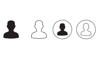 Premium User Icon Set: Profile Avatars, Business People, ID Cards, and Question Mark Graphics