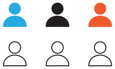 Premium User Icon Set: Profile Avatars, Business People, ID Cards, and Question Mark Graphics