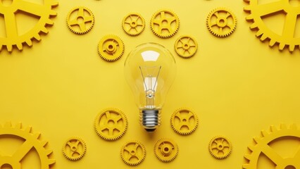 Inspiring lightbulb moment illuminates innovative ideas and solutions