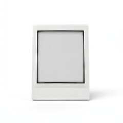 White square frame, blank image
