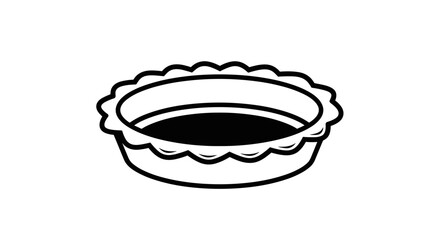 Delicious Pie Illustration A Sweet Treat for Design Projects.