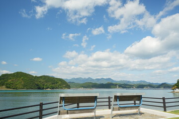 Fototapeta premium 海を眺めれる公園