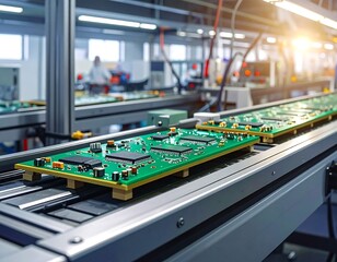 High-Tech PCB Assembly Line: Precision Manufacturing of Electronic Components