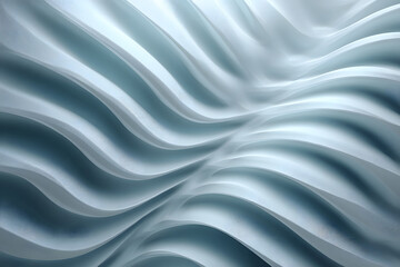 Fototapeta premium Smooth blue wavy texture with ripples creating an abstract pattern