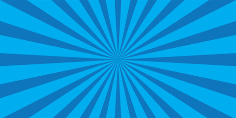 Vector sunburst pattern blue and sky design. Vintage sunrays illustration swirl grunge backdrop line. sun beam vector banner design and comic burst gradient concept pattern.