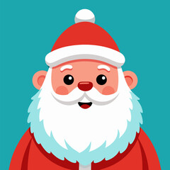 Jolly Santa Claus Vector Character Holiday Illustration
