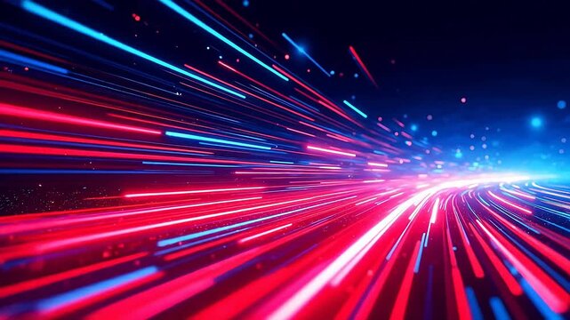 Abstract light streaks in motion