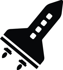 Space shuttle Vector Icon Design Illustration
