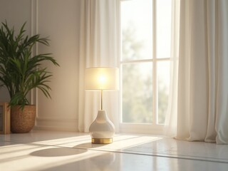 Bright Sunlit Room with Elegant Decor