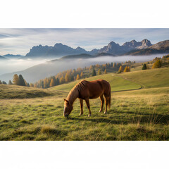 horse in the meadow