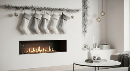 interior of a fireplace