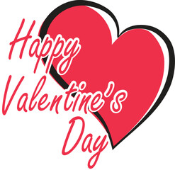 happy valentines day  text design 