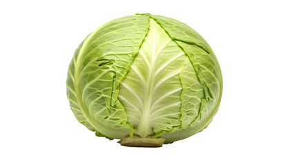 Fototapeta premium fresh cabbage isolated on white or transparent background. PNG