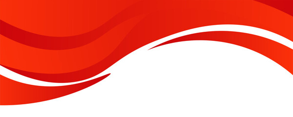 Vector red line background curve element with white space for text and message design, overlapping layers, vector