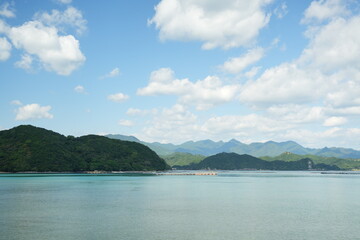 空、海、山の風景