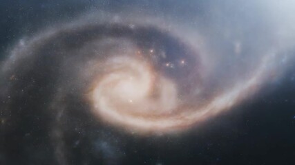 Stunning spiral galaxy in the vast universe with countless stars and cosmic dust glowing brightly, showcasing the breathtaking beauty and mystery of deep space exploration - Powered by Adobe