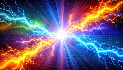 Fototapeta premium abstract background with lightning