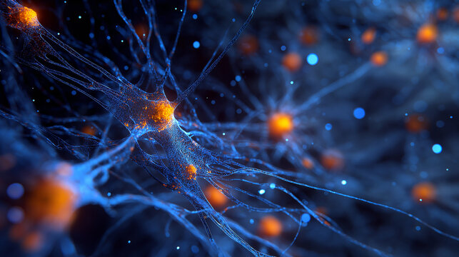 Brain shaped quantum neural network, Glowing brain like data structure