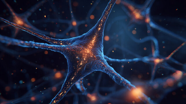 Brain shaped quantum neural network, Glowing brain like data structure