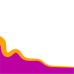 Abstract divider shape. Business Separator Footer Illustration.