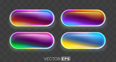 Vibrant Glossy Gradient Buttons.