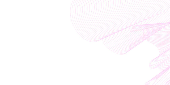 Pink abstract background with guilloche pattern and a 3D vector illustration of a sphere design element