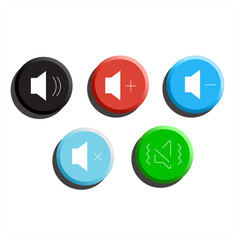 Play button icon on white background. Vector illustration