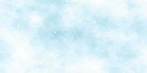 Bright blue sky cloudscape nature background with light winter clouds