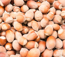 Nuts background.