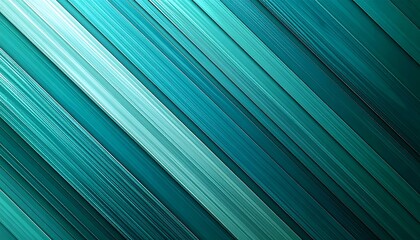 Diagonal bands of teal and turquoise create an abstract, textured, and modern design pattern